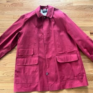 Red Polo Raincoat Mackintosh Size Large
